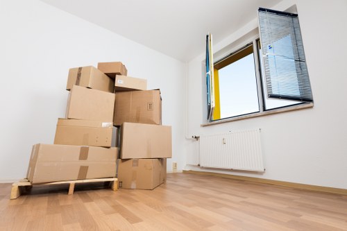 Commercial moving team planning an office relocation in Reading