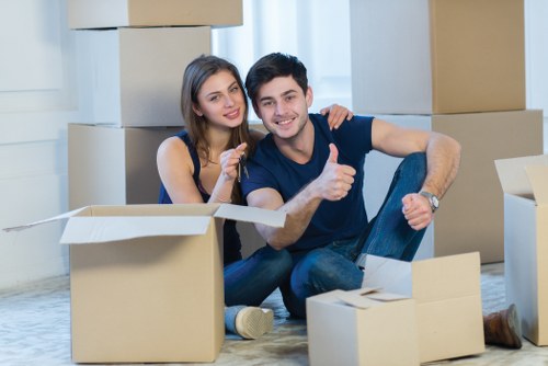 Local removal van helping with home or office relocation in Reading
