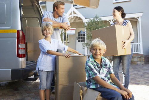 Moving team loading household items for a Reading property relocation