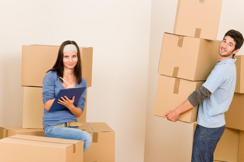 Removal team preparing a quote for a property move